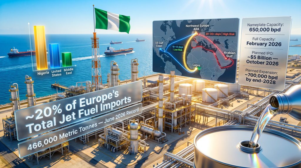 Dangote Refinery: Europe's Top Jet Fuel Supplier