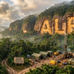 Altair Minerals Ltd-ALR-ALR drilling site in rainforest cliffs