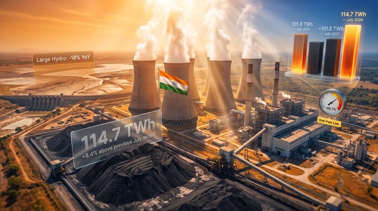 India Coal Power Generation Hits July 2026 Record
