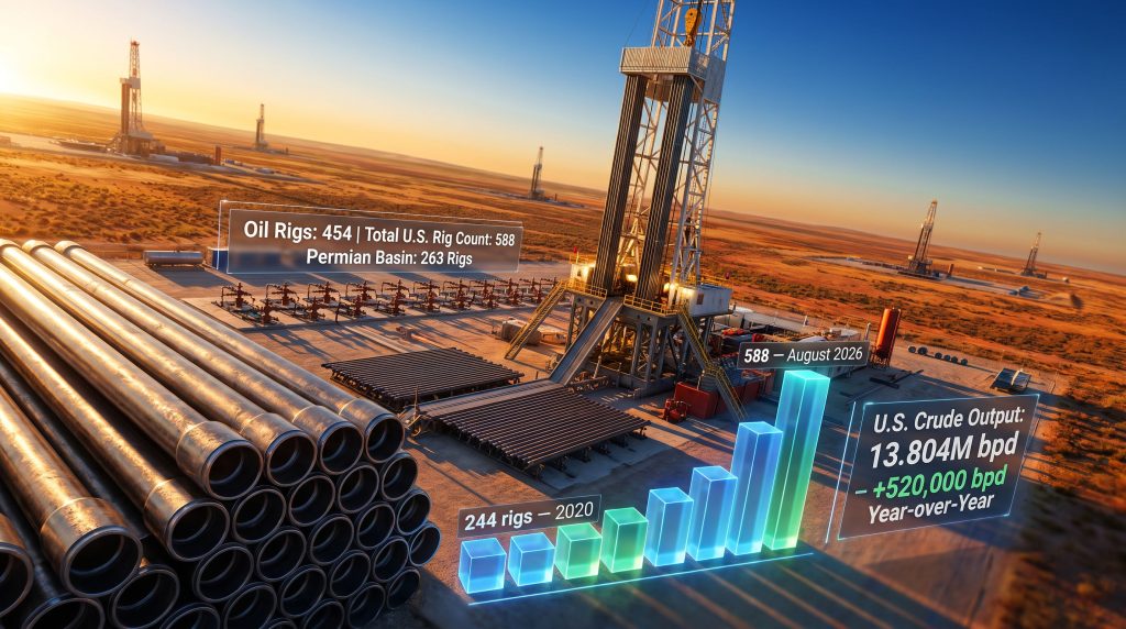US Oil Drillers Add Rigs: Permian Leads 2026 Surge