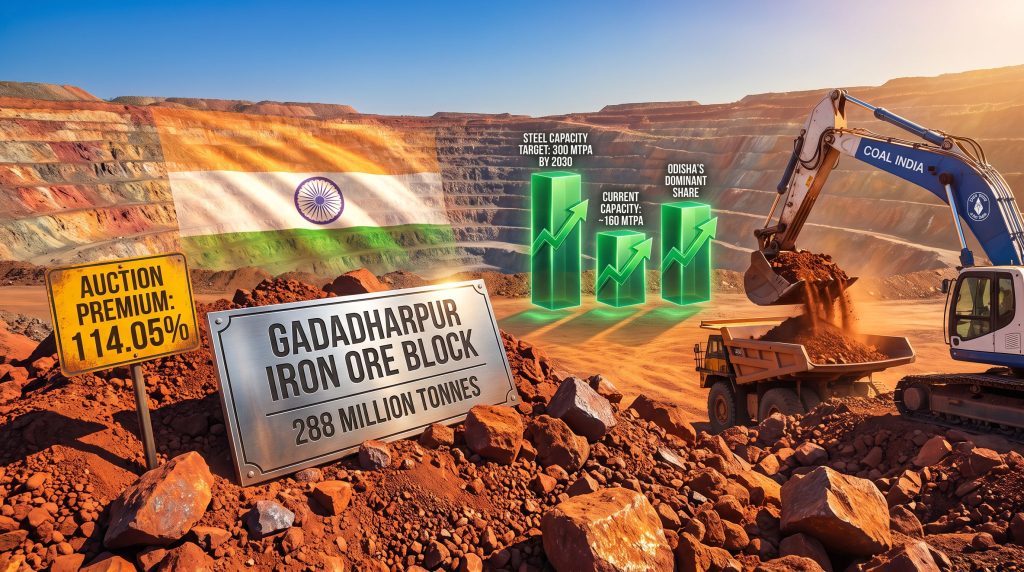 Coal India Wins Gadadharpur Iron Ore Block in Odisha