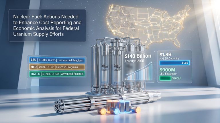 GAO Report on Nuclear Fuel Supply Efforts 2026