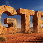 Great Western Exploration Ltd-GTE-GTE stone letters in desert landscape