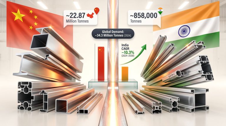 China and India Aluminium Extrusion Market Growth