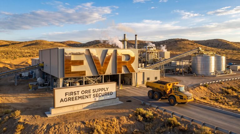 EV Resources Ltd-EVR-EVR first ore supply agreement secured