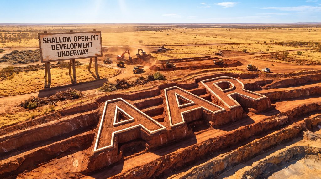 Astral Resources NL-AAR-AIP open-pit development construction site