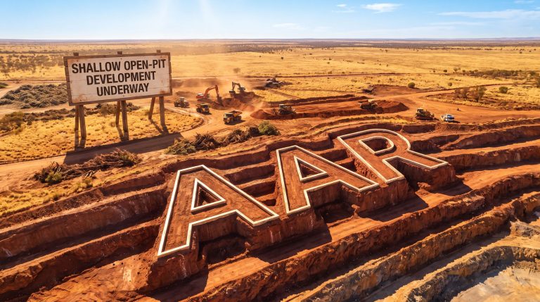 Astral Resources NL-AAR-AIP open-pit development construction site