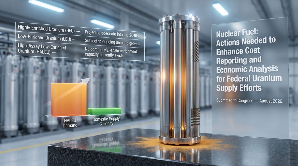 GAO Nuclear Fuel Report: HALEU & Supply Gaps 2026