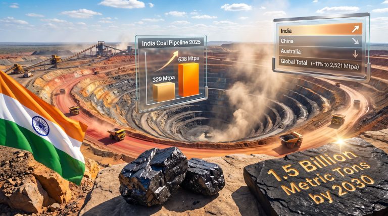 India Planned Coal Mining Capacity: 638 Mtpa Surge