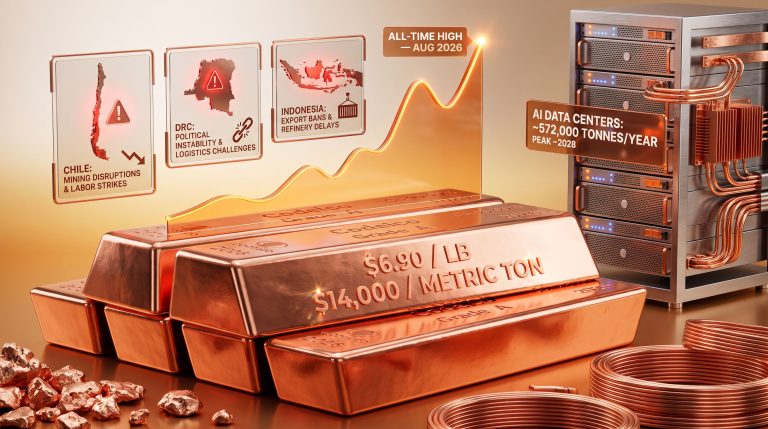 Copper Record High: Supply Disruptions & AI Demand 2026