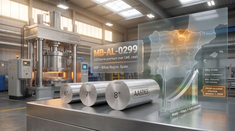 Aluminium 6063 Billet Premium DDP Spain Benchmark