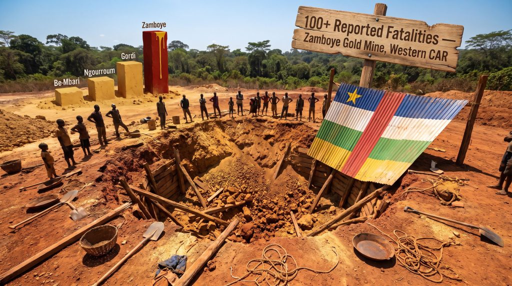 Central African Republic Gold Mine Collapse Kills 100+