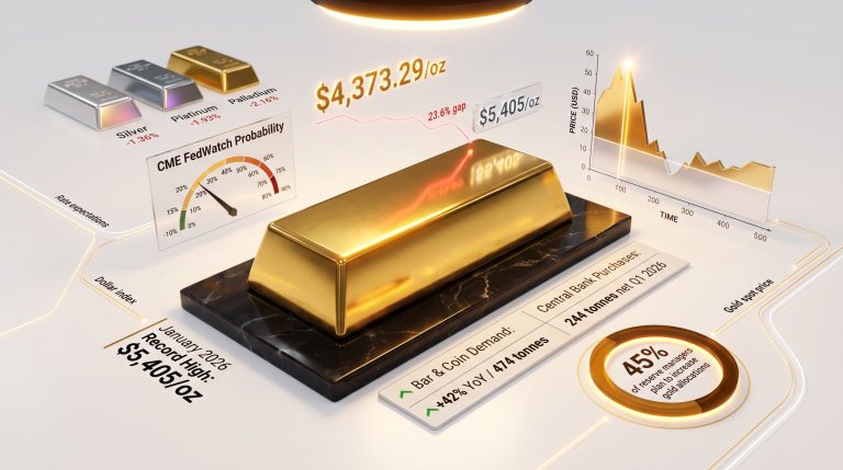 Gold Falls as Fed Hike Odds Drop: What Drives Price