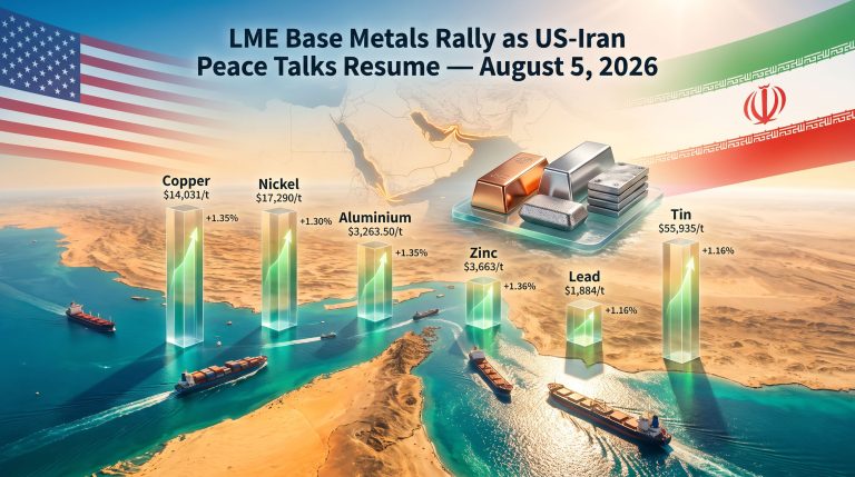 LME Base Metals Rise as US-Iran Peace Talks Resume