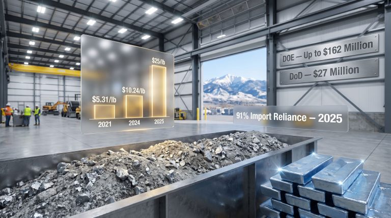 US Antimony Recovery Funding From Tailings 2026