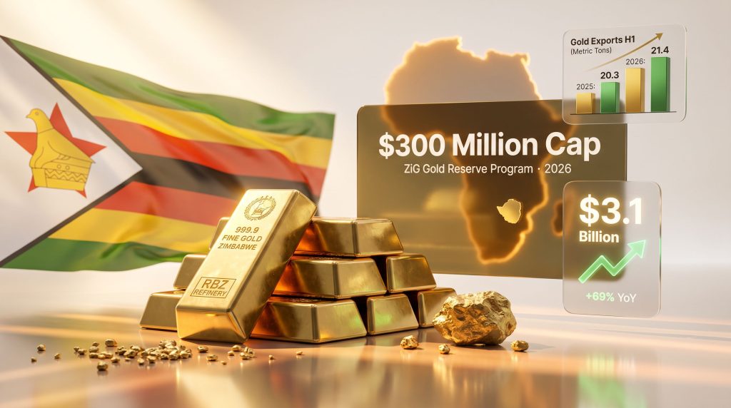 Zimbabwe Gold-Buying Incentives Cap: $300M Limit