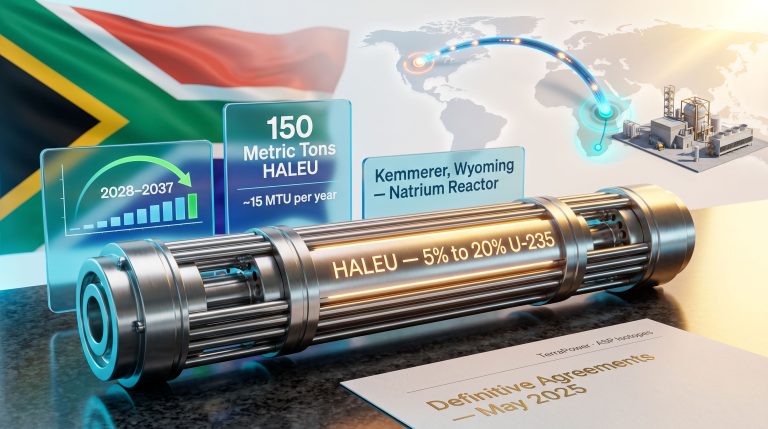 TerraPower & ASP Isotopes HALEU Supply Agreement