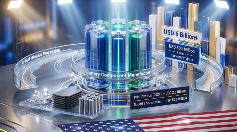 US DOE Battery Funding Projects: $6B Supply Chain Push