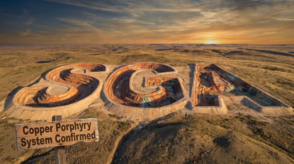 Sarytogan Graphite Ltd-SGA-Copper porphyry system confirmed open-pit mine