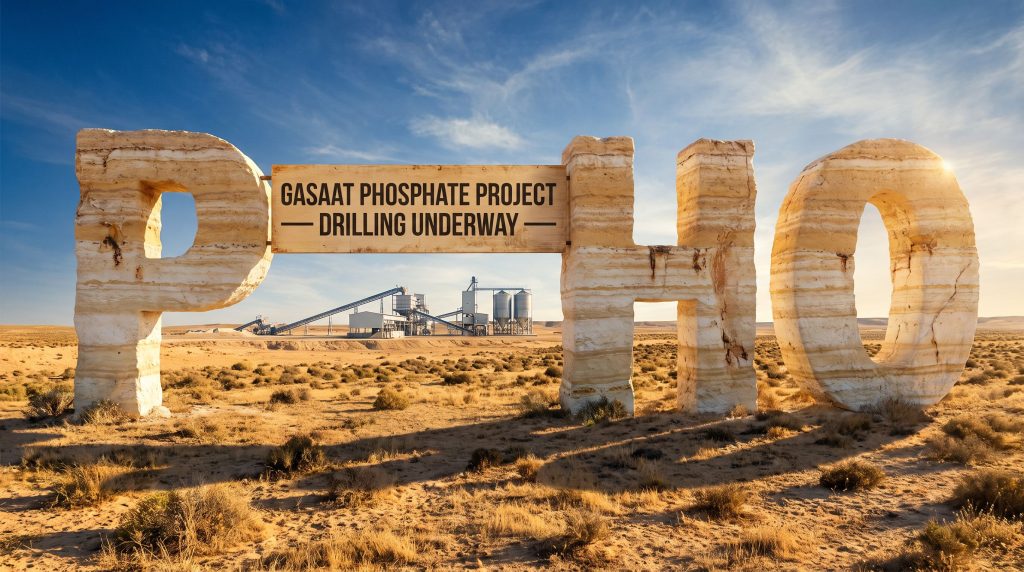 Phosco Ltd-PHO-Gasaat phosphate project drilling underway sign