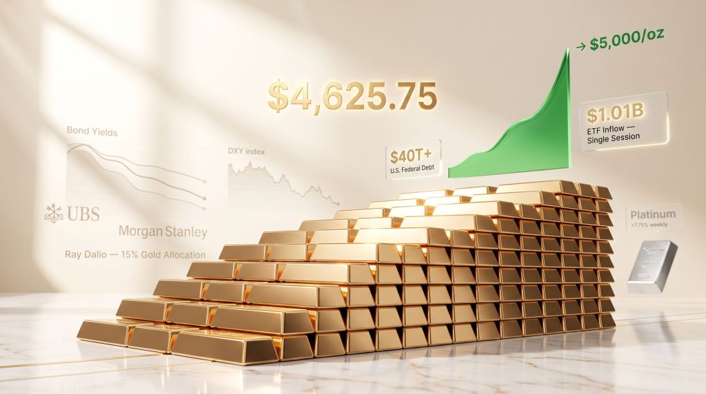 Gold Rallies as Debt Concerns Mount: What's Driving It
