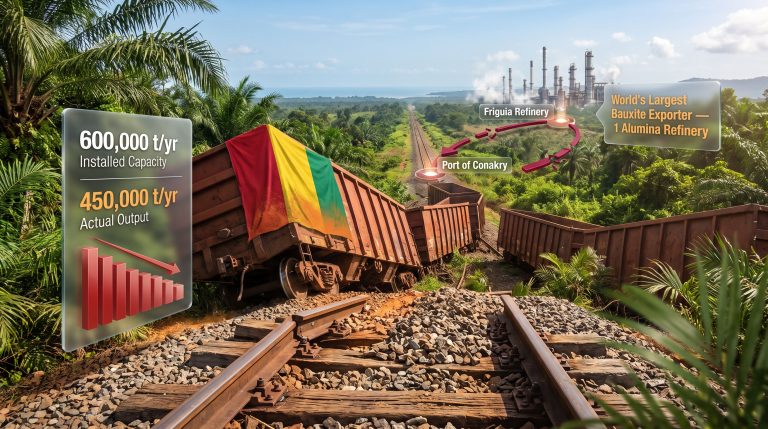 Rusal Derailment in Guinea Halts Alumina Exports