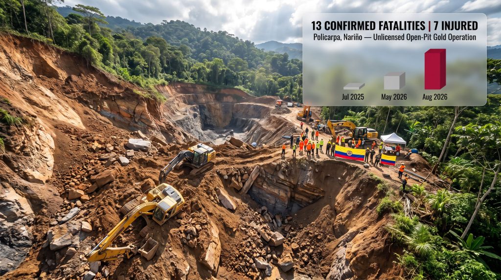 Colombia Gold Mine Landslide: 13 Killed in Nariño