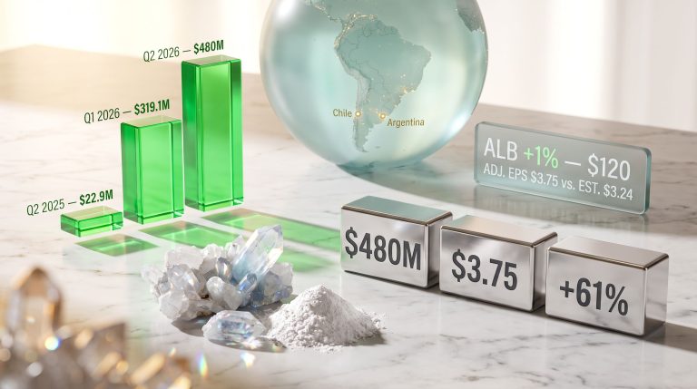 Albemarle Quarterly Profit Beats on Rising Lithium Prices