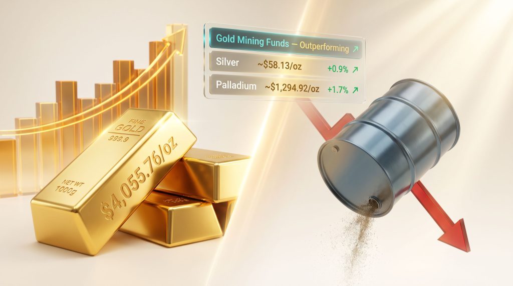 Gold Firms as Oil Slumps After Trump-Iran Standoff