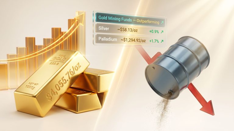 Gold Firms as Oil Slumps After Trump-Iran Standoff