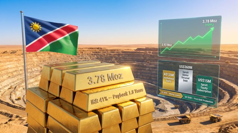 Wia Gold Kokoseb Project Funding in Namibia 2026
