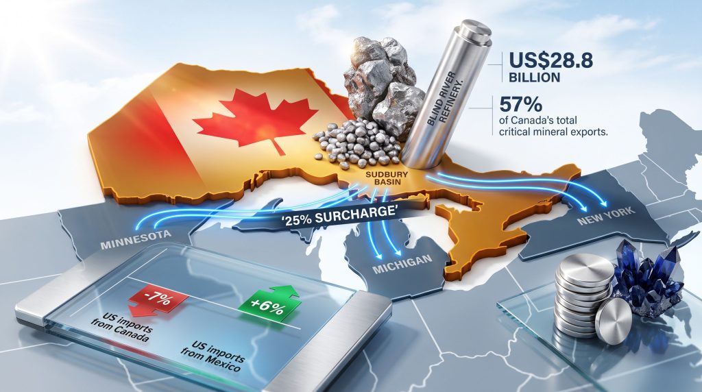 Ontario Cuts Electricity & Critical Minerals to the US