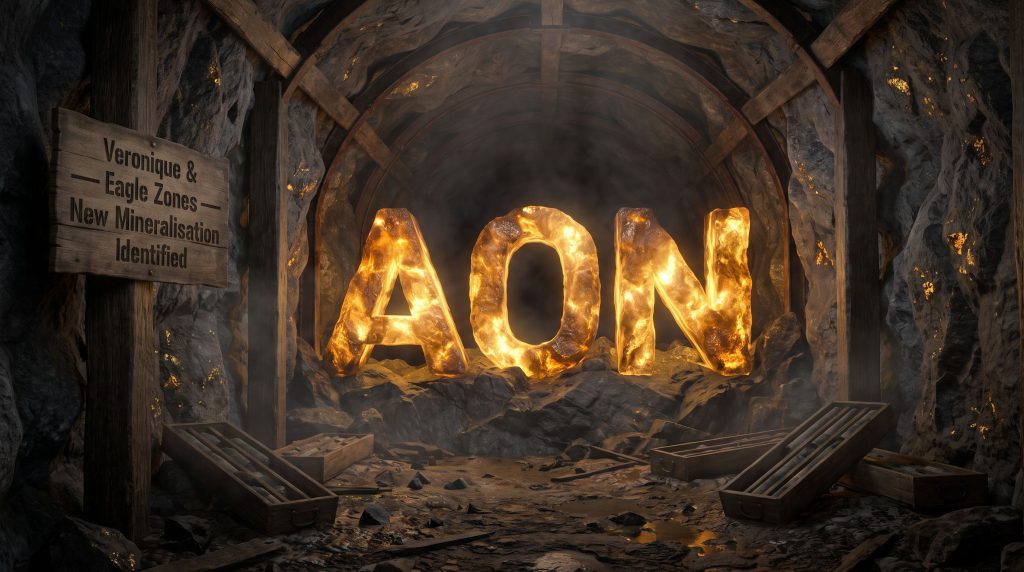 Apollo Minerals Ltd-AON-AON glowing in underground mining tunnel