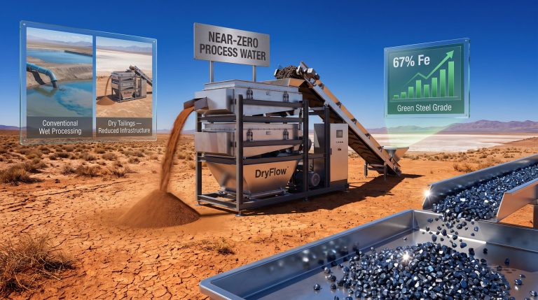 DryFlow Waterless Mineral Processing Technology