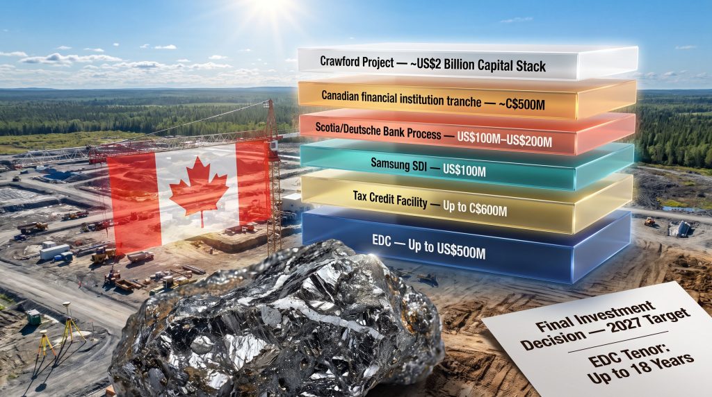 Canada Nickel Crawford Project Financing Explained