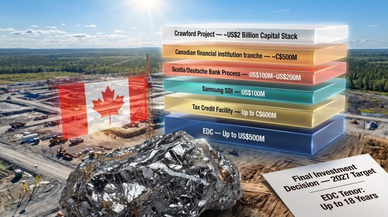 Canada Nickel Crawford Project Financing Explained