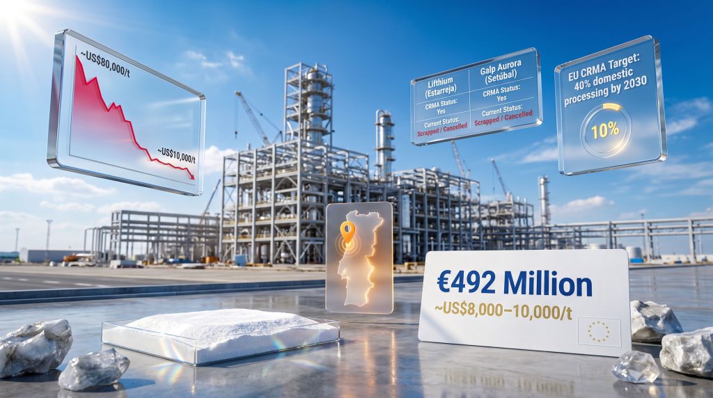 Lifthium Portugal Lithium Refinery Scrapped in 2026