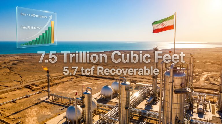 Iran Discovers 7.5 Trillion Cubic Feet of Gas Reserves