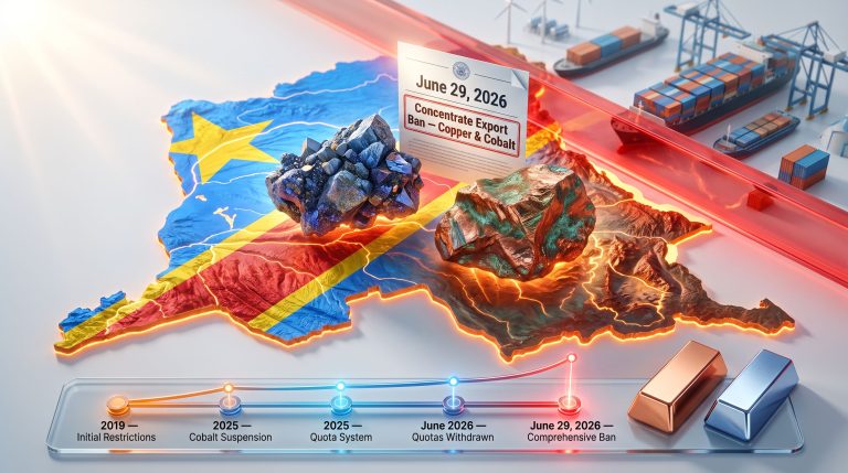DRC Copper & Cobalt Concentrate Export Ban 2026