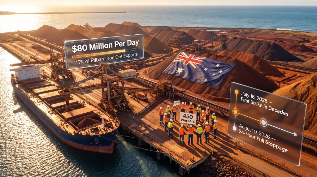 BHP Port Hedland Strike: Iron Ore Supply at Risk