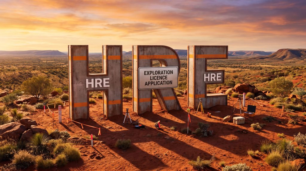 Heavy Rare EARTHS Ltd-HRE-HRE exploration licence application in desert