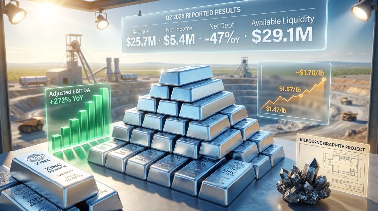 Titan Mining Earnings Boosted by Zinc Prices 2026