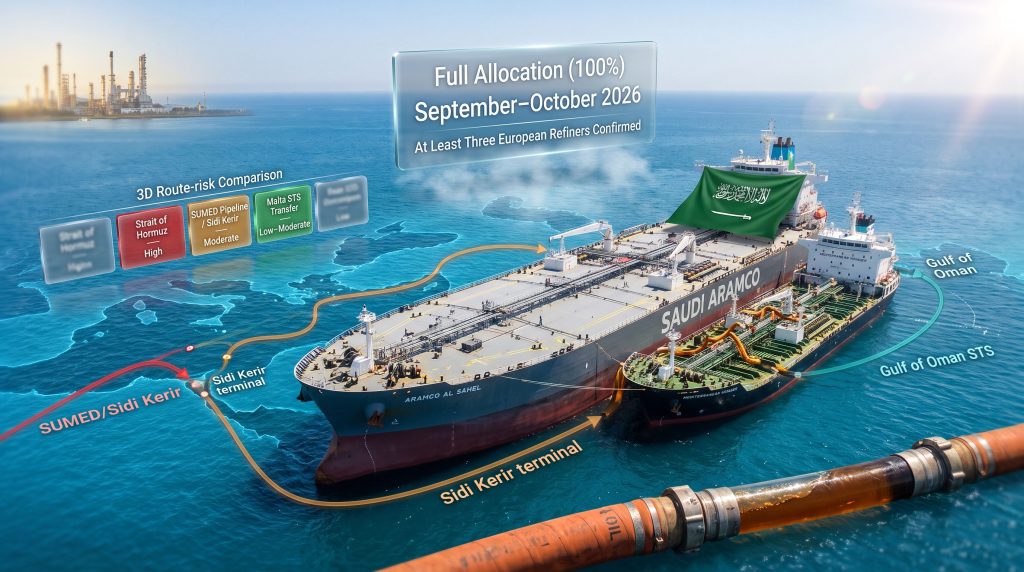 Saudi Aramco Full Oil Allocations to Europe in 2026