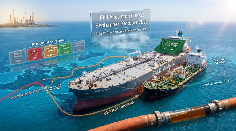 Saudi Aramco Full Oil Allocations to Europe in 2026