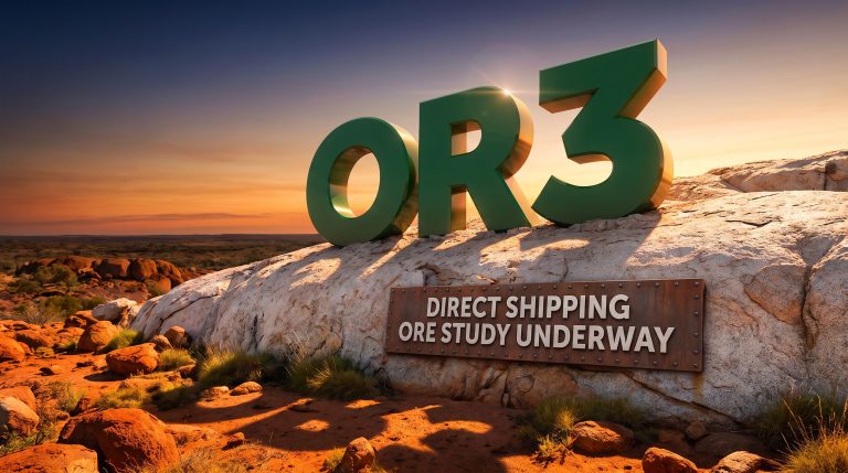 Ore Resources Ltd-OR3-OR3 direct shipping ore study sign