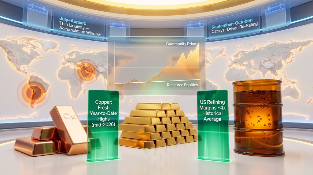 Commodities Rise, Equities Lag: Resource Markets 2026