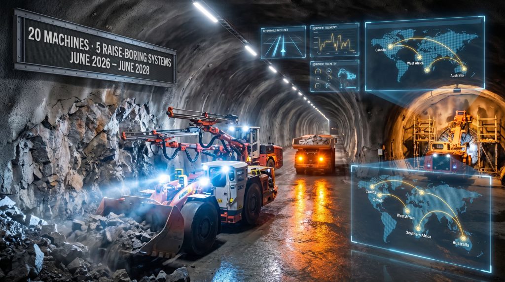 Byrnecut Expands Underground Fleet With Sandvik 2026