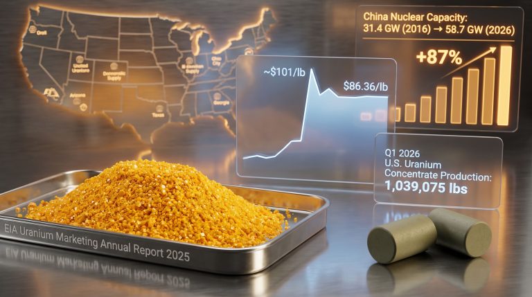 Uranium Prices Steady as EIA Releases Market Report