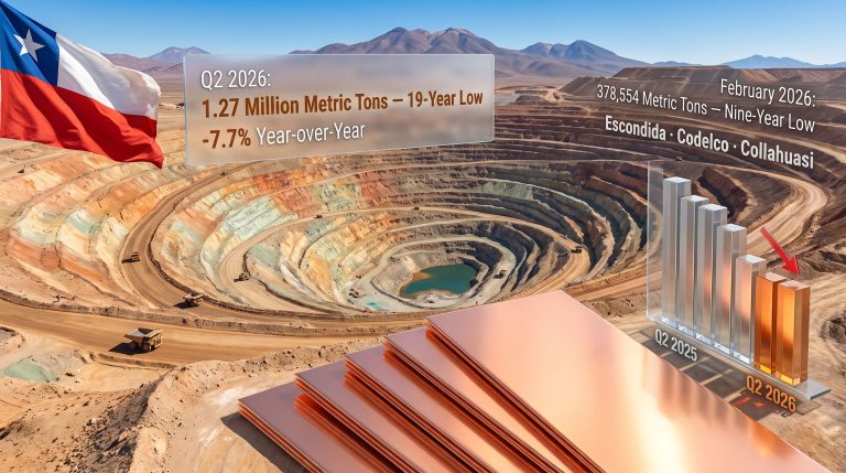 Chile's Weakest Copper Output in 19 Years: 2026
