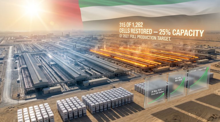 EGA Al Taweelah Smelter Restarts 25% of Cells